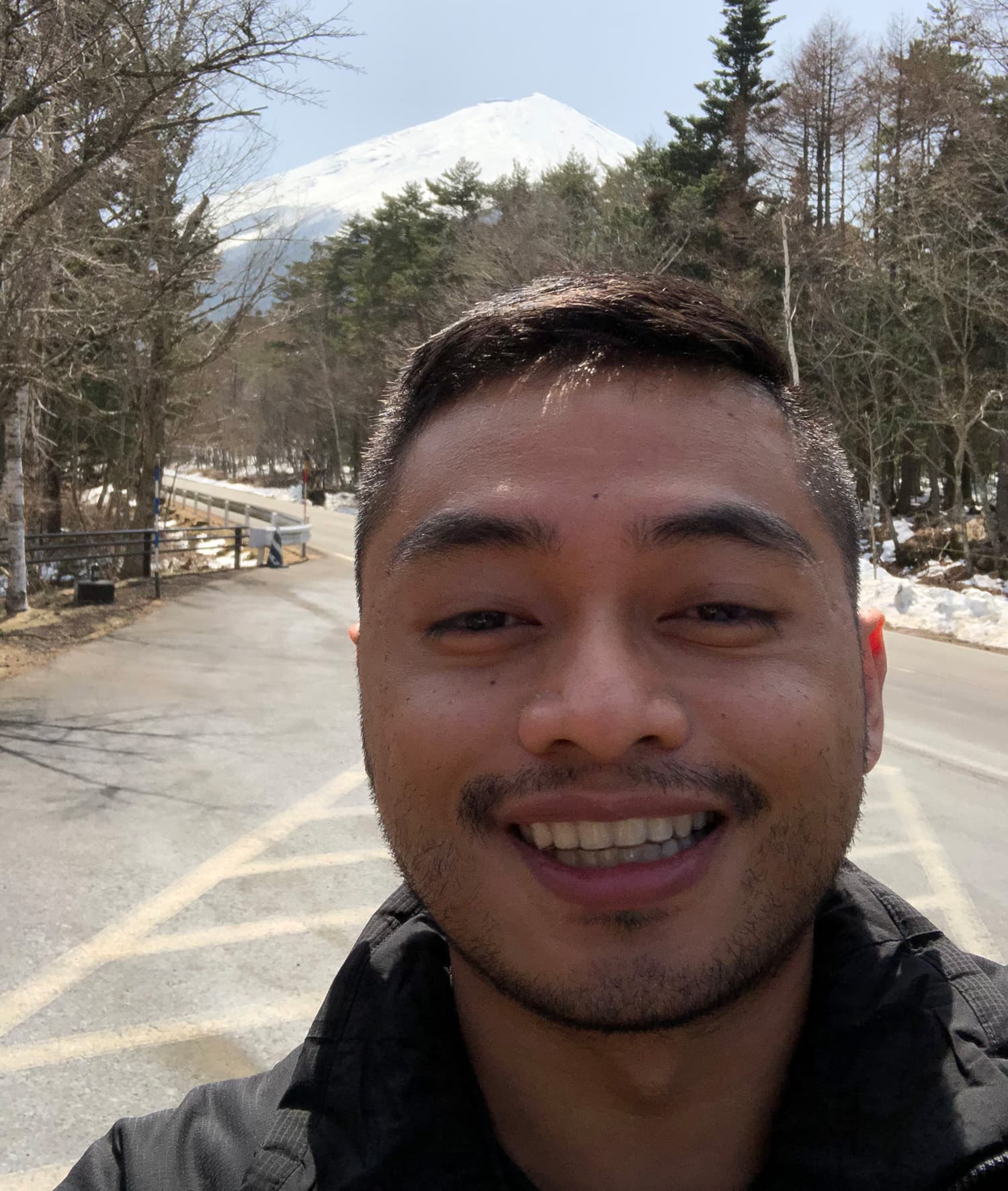 Jay selfie near Mt.Fuji in Japan